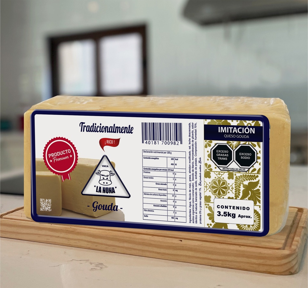 [LQGPB] QUESO GOUDA PREMIUM BARRA 3.5 KG