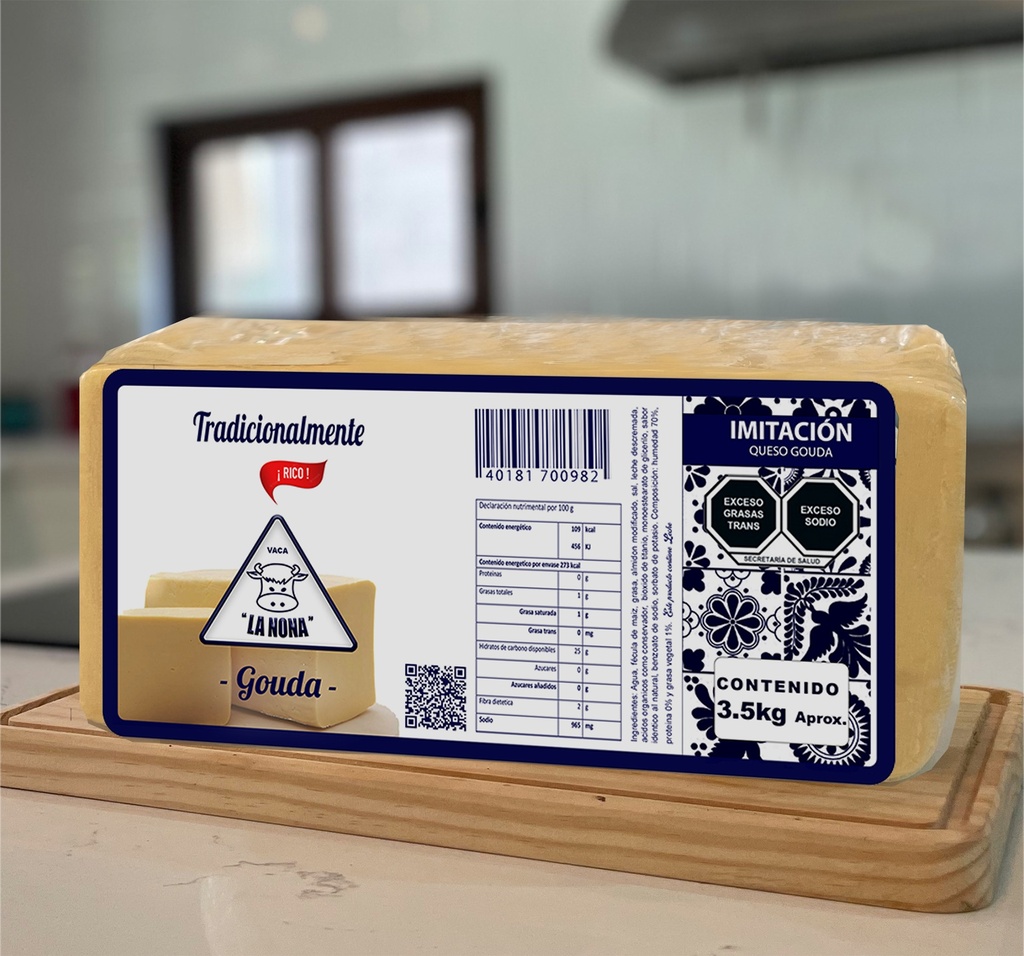 [LQGNB] QUESO GOUDA BARRA 3.5 KG