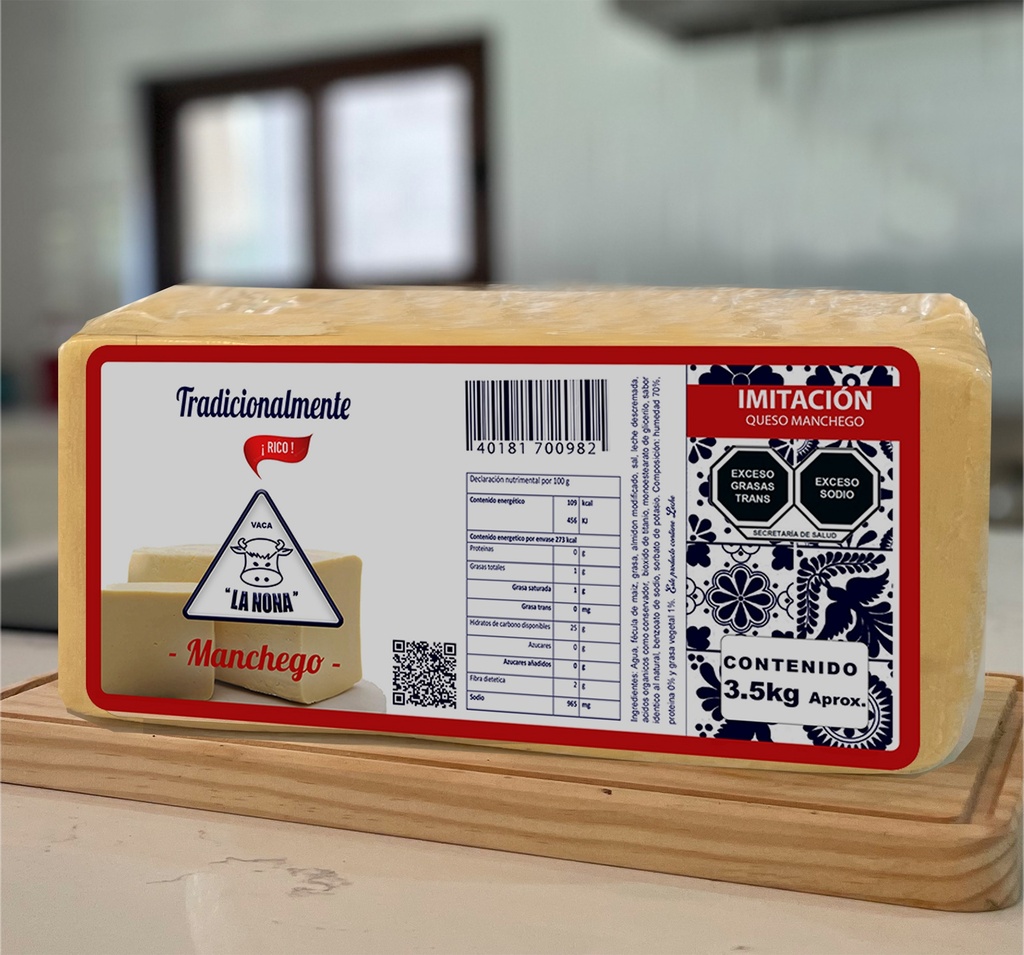 [LQMB] QUESO MANCHEGO BARRA 3.5 KG